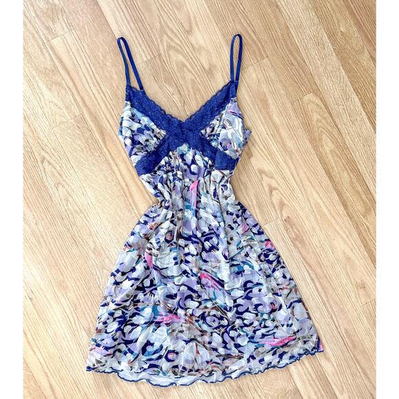 Forever 21 Y2K Dress with Lace Trim Sleeveless Mini Dress - Picture 1 of 6